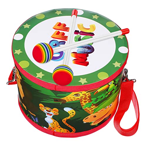 Vaguelly 8-Zoll-Baby-Snare-Drum-Set Für Kleinkinder – Pädagogisches Trommelspielzeug Mit Trommelstöcken Und Rhythmus-Set Für Kinder von Vaguelly