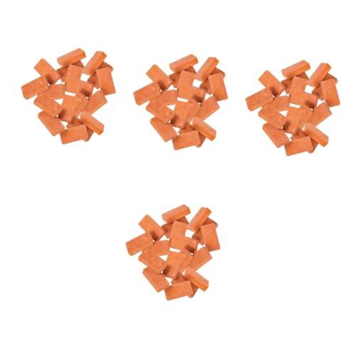 Vaguelly 80 STK simulierte Ziegel Building Accessories Miniature Bricks Miniatur-Wandziegel Miniatur-Ziegelfigur Bausteine Modelle Miniatur-Ziegeldekor Sandtisch-Ziegelmodell Wandfliesen von Vaguelly