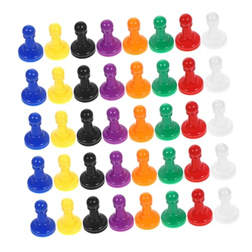 Vaguelly 80 Stück Bunte Plastikspielsteine für Brettspiele Austauschbare Kleine Figuren für Partys und Spieleabende Farben von Vaguelly