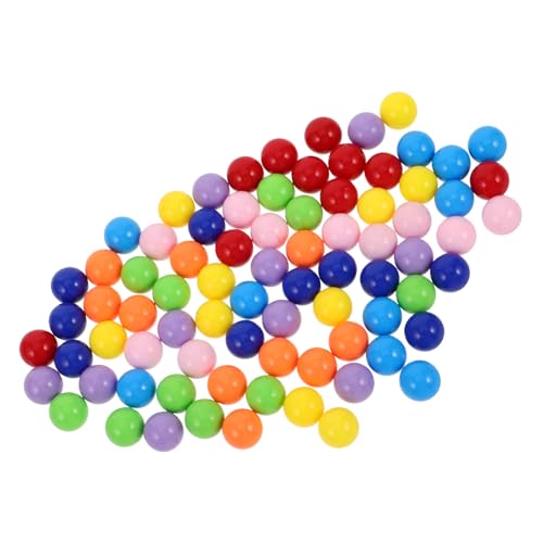 Vaguelly 80 Stück Teiliges Mini Spielperlen Bunte Kunststoffbälle Spielzubehör Feinmotorik Kreatives Lernspielzeug von Vaguelly