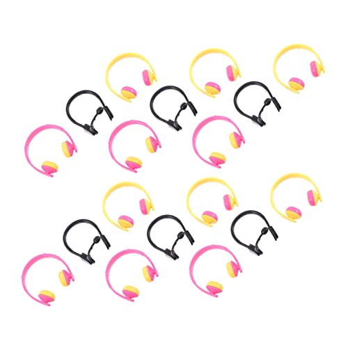 Vaguelly 80St Mini-Sonnenbrille Mini-Headset-Ornament Ohrstöpsel Kopfhörer kindertagsgeschenke Geschenke kindertag Reisekleidung Gläser Puppen-Headset-Requisiten Puppen-Mini-Headset Rechner von Vaguelly