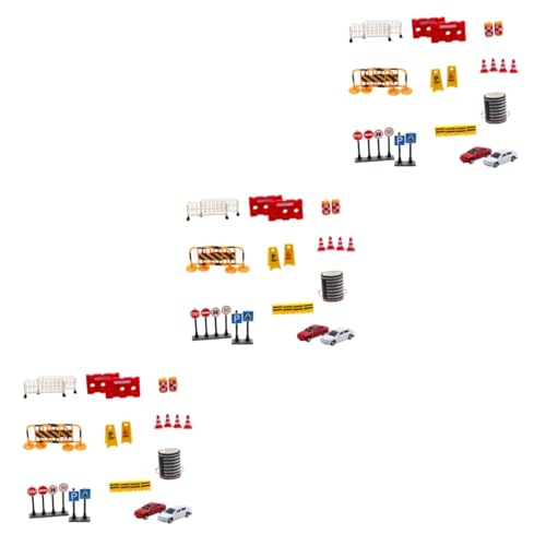 Vaguelly 81 STK Verkehrsschild Minispielzeug Für Kinder Kidcraft-spielset Kinderanzug Straßenschilder Verkehrszeichen Mikrospielzeug Spielset Für Kinder Einstellen Puzzle Plastik Kleinkind von Vaguelly