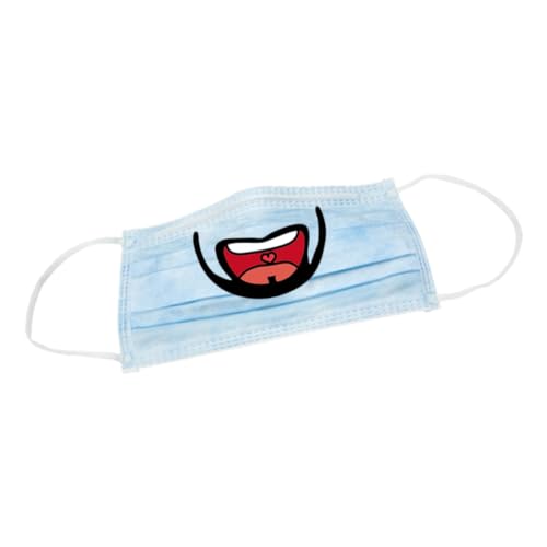 Vaguelly 8Packungen Dekorative Lippenaufkleber für Gesichtsmasken Abziehbilder pro Packung Langlebige Maskenpaster aus Hochwertigem für Kreative von Vaguelly