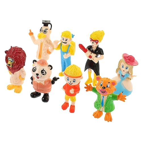 Vaguelly 8St Marionetten-Tierverzierungen Kinderzimmer schmuck Zubehör Puppe Ornament Menschen Schreibtisch Dekoration tierfiguren kinderspielzeug Mini-Tier-Dekoration Zuhause schmücken PVC von Vaguelly