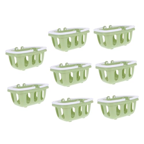 Vaguelly 8St Mini-Einkaufskorb Futterkorb Rollenspielspielzeug für aufbewahrungskörbe für zubehör kinderküche Mädchenspielzeug im Alter von 4-5 Jahren Minikorb mit Griff Green Vaguelly 8St Mini-Einkaufskorb Futterkorb Rollenspielspielzeug für aufbewahrungskörbe für zubehör kinderküche Mädchenspielzeug im Alter von 4-5 Jahren Minikorb mit Griff Green von Vaguelly