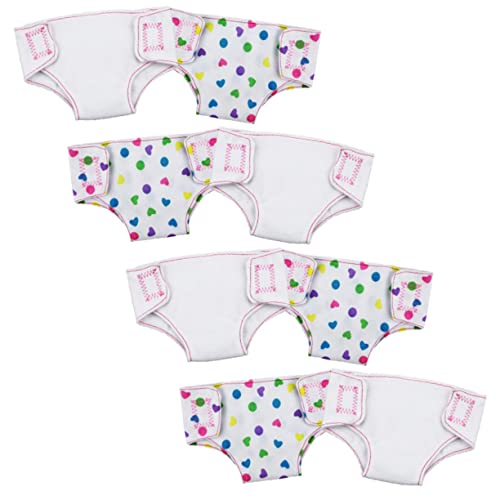 Vaguelly 8St Puppe Höschen Toys mädchen Puppenwindel-Set игрушки для девочек Puppenunterbekleidung Puppenkleidung Puppenhaus Puppen Mädchen Slips Kinderunterwäsche Stoff von Vaguelly