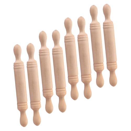 Vaguelly 8St Shiwan Rollstock für kinderspielzeug Toys spielsachen Zubehör Bausatz Buggy Mini-Holzschmuck Hausrollstock hölzern von Vaguelly