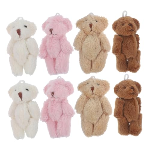 Vaguelly 8Stücke Mini Plüschbären Schlüsselanhänger Kleine Plüschtiere Verschiedenen Farben Weiche DIY Plüschfiguren für Kreative Party Dekorationen und Persönliche Accessoires Vaguelly 8Stücke Mini Plüschbären Schlüsselanhänger Kleine Plüschtiere Verschiedenen Farben Weiche DIY Plüschfiguren für Kreative Party Dekorationen und Persönliche Accessoires von Vaguelly