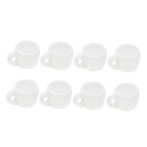 Vaguelly Miniatur-tassen Für Puppenhaus-spielset 8 Stück Mini-tassen Weiß Hohe Keramik-Spielzeug Vaguelly Miniatur-tassen Für Puppenhaus-spielset 8 Stück Mini-tassen Weiß Hohe Keramik-Spielzeug von Vaguelly