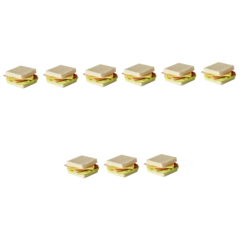 Vaguelly 9 Stk Simulation Mini-Sandwich geschenke für kinder kindergeschenke Mini-Küchenzubehör Kuchen tortendeko einschulung Szene Dekore Mini-Food-Dekor Schreibtisch schmücken Material von Vaguelly