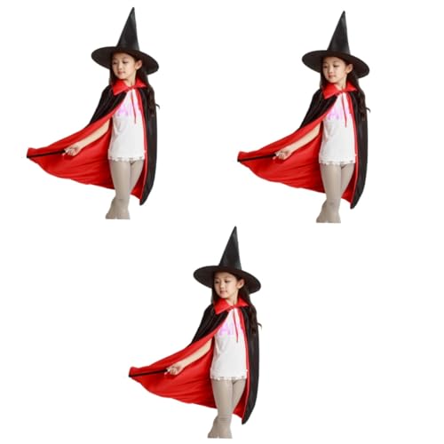 Vaguelly Kinder Verkleidung Für Bühnenauftritte 9 Stk Kinderkleidung Kleider Zauberer Cosplay-Outfit Zauberer kleidung Zauberer-Outfit Zauberer Kostüm Halloween Kostüme von Vaguelly