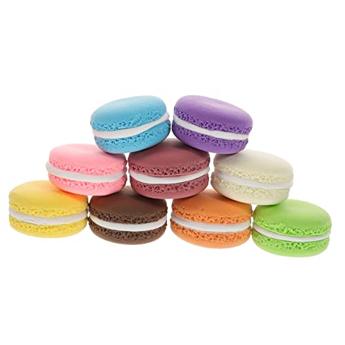Vaguelly 9-teiliges Macaron-Kuchen-Dummy-Foto-requisit Weicher Tonkuchen Als Foto- Künstliches Dessert- Für Zuhause Und Bäckerei von Vaguelly