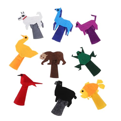 Vaguelly 9 Stück Teiliges Cartoon Tier Fingerpuppen Set aus Weichem Filz für Kleinkinder Fördert Kreatives Geschichtenerzählen und Interaktives Familienspiel Handliche Leichte Handpuppen Vaguelly 9 Stück Teiliges Cartoon Tier Fingerpuppen Set aus Weichem Filz für Kleinkinder Fördert Kreatives Geschichtenerzählen und Interaktives Familienspiel Handliche Leichte Handpuppen von Vaguelly