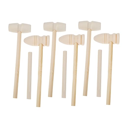 Vaguelly 9 Stück Teiliges Holzhammer für Realistische Holz Gavel Hämmer für Kreative DIY Projekte und Spielspaß für Jungen und Mädchen Vaguelly 9 Stück Teiliges Holzhammer für Realistische Holz Gavel Hämmer für Kreative DIY Projekte und Spielspaß für Jungen und Mädchen von Vaguelly