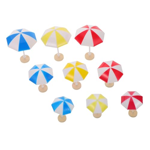 Vaguelly 9 Stück Teiliges Mini Sonnenschirm- Rot Gelb Blau Kleine Große Miniatur Strand-sonnenschirme Dekorative Puppenhaus-möbel Vielseitig für Bastelprojekte Gartendeko Vaguelly 9 Stück Teiliges Mini Sonnenschirm- Rot Gelb Blau Kleine Große Miniatur Strand-sonnenschirme Dekorative Puppenhaus-möbel Vielseitig für Bastelprojekte Gartendeko von Vaguelly
