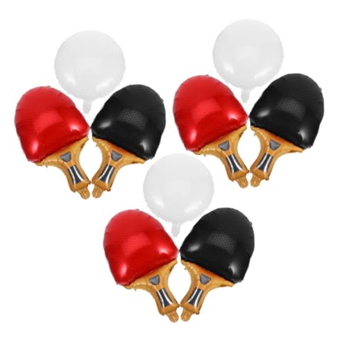 Vaguelly 9 Stück Teiliges Tischtennis Folienballons mit Realistischem Design Wiederverwendbar Sportliches Party in Rot und Schwarz für Indoor und Outdoor Sportveranstaltungen Vaguelly 9 Stück Teiliges Tischtennis Folienballons mit Realistischem Design Wiederverwendbar Sportliches Party in Rot und Schwarz für Indoor und Outdoor Sportveranstaltungen von Vaguelly