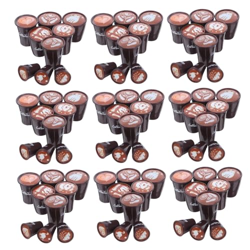 Vaguelly 90 Stück Teiliges Miniatur Kaffee Tassen Set aus Langlebigem Resin mit Realistischem Latte Art Design Vielseitig für Puppenhausküche DIY Kinderbasteln Mikro-landschaften Fördert Vaguelly 90 Stück Teiliges Miniatur Kaffee Tassen Set aus Langlebigem Resin mit Realistischem Latte Art Design Vielseitig für Puppenhausküche DIY Kinderbasteln Mikro-landschaften Fördert von Vaguelly