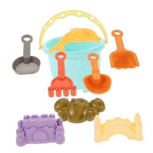 Vaguelly Sandspielzeug Schaufel Spielstabil Sandspielzeug 9st Strandspielzeug Sandalen Sandspielzeug Sandeimer Sandkübel Sandrake Badespielzeug Sandburgform Schloss Plastik von Vaguelly