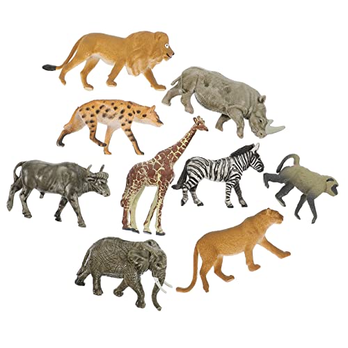 Vaguelly Tierfiguren-Set 9-teilig Zootiere Spielzeug Statue Hund Ornamente Dekorative Giraffe Elefant Figuren Vaguelly Tierfiguren-Set 9-teilig Zootiere Spielzeug Statue Hund Ornamente Dekorative Giraffe Elefant Figuren von Vaguelly