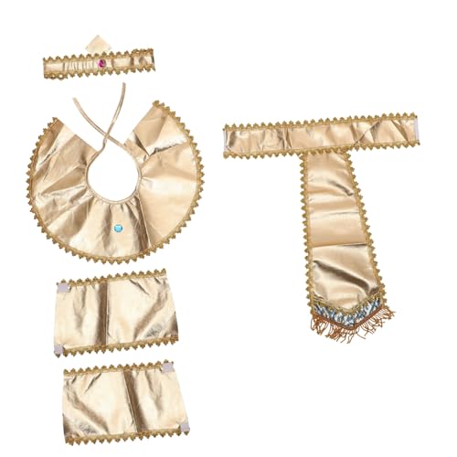 Vaguelly Ägyptisches Kostüm Halloween Cosplay Zubehör Verstellbarer Gürtel Halskragen Ärmelschoner Kopfband für Herren Erwachsene Party Karneval Vaguelly Ägyptisches Kostüm Halloween Cosplay Zubehör Verstellbarer Gürtel Halskragen Ärmelschoner Kopfband für Herren Erwachsene Party Karneval von Vaguelly