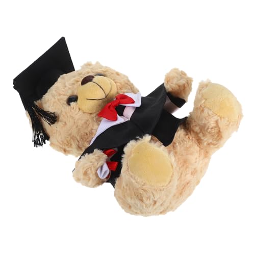 Vaguelly Abschlussbär Stofftiere Graduierung Plüsch Bär Mit Kleid Und Grad Cap Class Von 2025 Abschlussdekoration Für College High School Grad -Party Gunst Schwarz von Vaguelly
