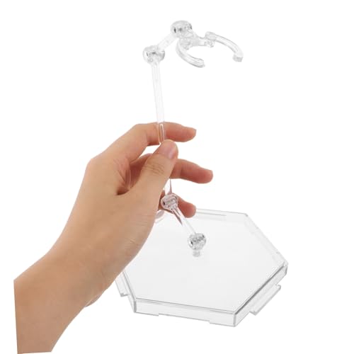 Vaguelly Action Figure Display Stand Klarsicht Modellhalterung Einstellbar Figurenständer Leicht Plastisch Für Sammler Ausstellung von Vaguelly