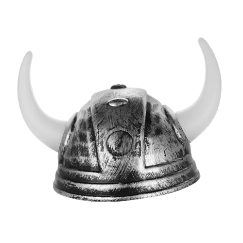 Vaguelly Wikingerhut Halloween-kopfschmuck Hut Helm Mit Hörnern Partyhut Dekorativer Karnevalshut Partyzubehör Performance-requisite von Vaguelly