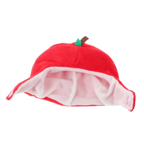 Vaguelly Apfelhaube Puppenaccessoires Puppenparty Zubehör Puppen Kopfbekleidung Puppenkleidung Puppe Apfelhut Puppen-Apfel-Kopfbedeckung Apfel Hut Hüte für Puppen Stoff rot von Vaguelly