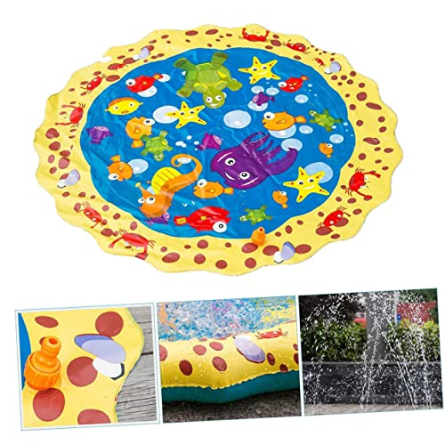 Vaguelly Aufblasbare Wasser Spielmatte Bunte PVC Spritzmatte Für Wasserspielzeug Für Garten Und Pool Spaß Beim Im Freien Rutschfestes Sprinkler Pad Vaguelly Aufblasbare Wasser Spielmatte Bunte PVC Spritzmatte Für Wasserspielzeug Für Garten Und Pool Spaß Beim Im Freien Rutschfestes Sprinkler Pad von Vaguelly