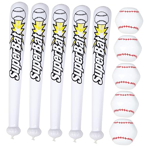 Vaguelly Aufblasbarer Baseballschläger Teiliges mit Bällen PVC Strandspielzeug Sportmotto Dekoration für Garten Party Outdoor Spaß und Familienspiele Vaguelly Aufblasbarer Baseballschläger Teiliges mit Bällen PVC Strandspielzeug Sportmotto Dekoration für Garten Party Outdoor Spaß und Familienspiele von Vaguelly