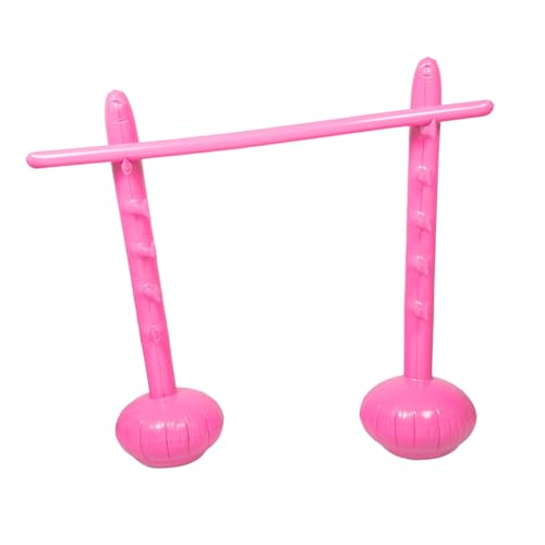 Vaguelly Aufblasbares Spiel für Strand Verstellbare Sprungstange Vielseitig und Stabil für Sommer Events Interaktives Outdoor Spiel für Altersgruppen Partyspiel von Vaguelly