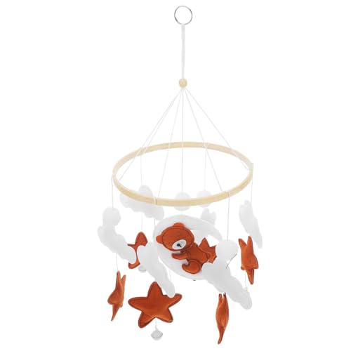 Vaguelly Babybett Mobile aus Materialien Niedliches und Sternenmotiv für Babyzimmer Krippen Hängeornament zur Unterhaltung und Konzentration von Neugeborenen Vaguelly Babybett Mobile aus Materialien Niedliches und Sternenmotiv für Babyzimmer Krippen Hängeornament zur Unterhaltung und Konzentration von Neugeborenen von Vaguelly