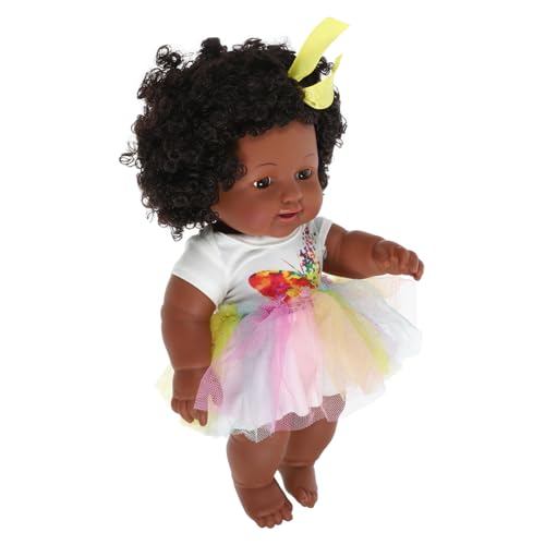 Vaguelly Babypuppe Babypuppen Schwarze Puppen Reborn Puppe Realistische Puppen Chucky Puppe Neugeborene Mädchenpuppe Mit Kleid Mädchenpuppe Schwarze Mädchenpuppe Afrikanische Puppe von Vaguelly