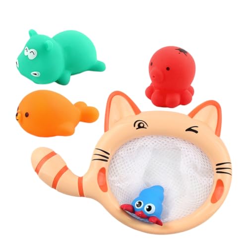 Vaguelly Badewannen Spielzeug Badespielzeuge Baby Badespielzeug Set Mit 4 Tierfiguren Interaktives Fischen Netz Für Spaß Beim Ideal Für Jungen Und Ädchen Ab 1 Jahr Wasserspielzeug Für Die Badewanne Vaguelly Badewannen Spielzeug Badespielzeuge Baby Badespielzeug Set Mit 4 Tierfiguren Interaktives Fischen Netz Für Spaß Beim Ideal Für Jungen Und Ädchen Ab 1 Jahr Wasserspielzeug Für Die Badewanne von Vaguelly