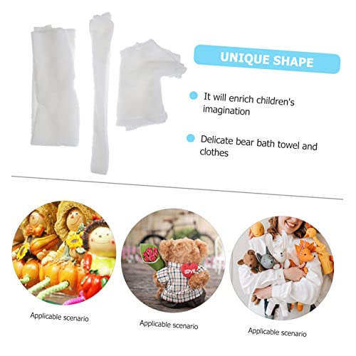 Vaguelly Bärenkleidung Plüschtier Badetuch Puppenkleidung Wiederverwendbar Waschbar Dekoratives Outfit für Kuscheltier Zubehör von Vaguelly