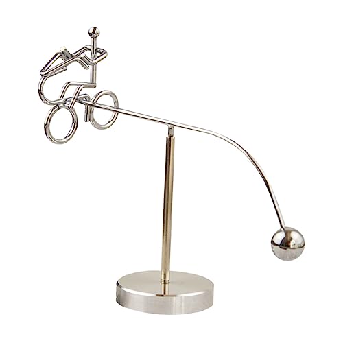Vaguelly Bike Balance Tumbler Toy Kreatives Desktop für Büro und Zuhause Material Rotierendes Design Physikalisches zur Stressreduktion für Besondere Anlässe von Vaguelly