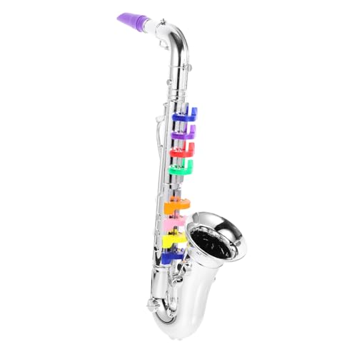 Blasinstrumentenspielzeug für Kinder Trompetenspielzeug aus Kunststoff Spielzeugklarinette Kinder musikspielzeug kindergeburtstags mitgebsel Saxophon Klaviertasten Dekorationen Abs von Vaguelly