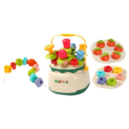 Vaguelly Blumenkorb Fädelspielzeug Motorikspielzeug für Kleinkinder Pädagogisches Sortierspiel für Farben und Formen Montessori für Frühes Lernen und Feinmotorik Vaguelly Blumenkorb Fädelspielzeug Motorikspielzeug für Kleinkinder Pädagogisches Sortierspiel für Farben und Formen Montessori für Frühes Lernen und Feinmotorik von Vaguelly