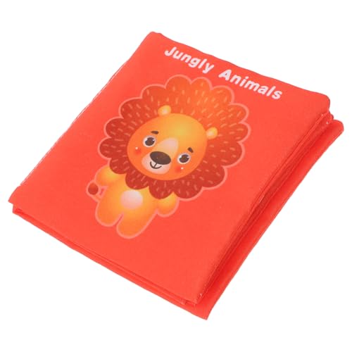 Vaguelly Buch Früherziehung Babybücher Säuglingsbuch Babyreisespielzeug Für Flugzeug -aktivitätsbuch Beschäftigtes Buch Babybücher Aus Stoff Säuglingsspielzeug Rot Baumwolle von Vaguelly
