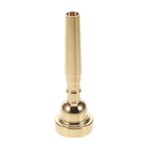 Vaguelly Bugle Mundstück Für Trompete Tragbares Hornteil Trompeteninstrument Mundstück Musikinstrument Mundstück Ersatzmundstück Horn Übungsmundstück Kupfer Golden von Vaguelly