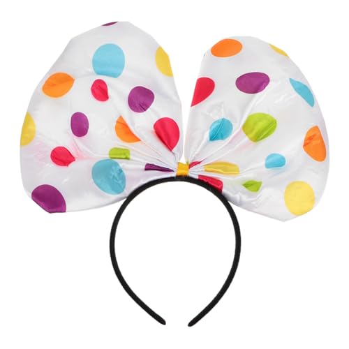 Vaguelly Buntes Clown haarband mit Farbigen Punkten Rutschfestes Halloween stirnband Komfortables Kostümzubehör für Party Festival Cosplay und Verkleidung Vaguelly Buntes Clown haarband mit Farbigen Punkten Rutschfestes Halloween stirnband Komfortables Kostümzubehör für Party Festival Cosplay und Verkleidung von Vaguelly