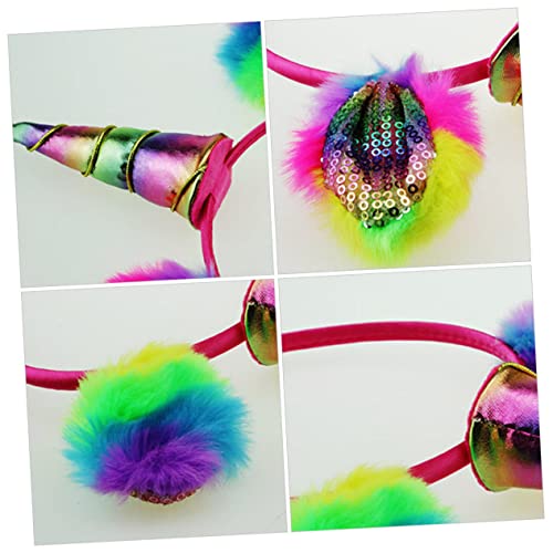 Vaguelly Buntes Einhorn Headband mit Plüsch und Glitzerohren Leichtes Kinderhaarreif für Geburtstagsparty Cosplay Fasching Geeignet für Mädchen und Festliche Anlässe Vaguelly Buntes Einhorn Headband mit Plüsch und Glitzerohren Leichtes Kinderhaarreif für Geburtstagsparty Cosplay Fasching Geeignet für Mädchen und Festliche Anlässe von Vaguelly