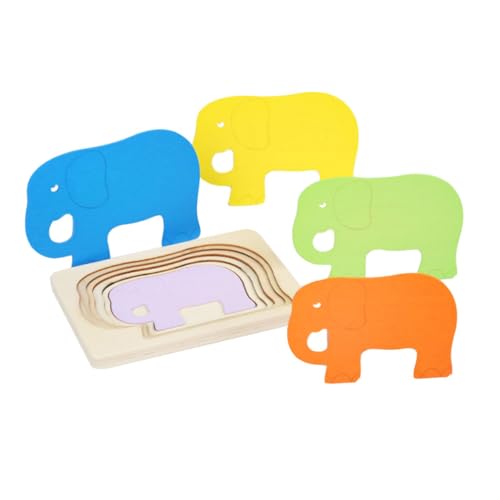 Vaguelly Buntes Holz Puzzle Mehrschichtiges Lernspielzeug für Pädagogisches Jigsaw mit Glatter Oberfläche Sicheres Motorikförderndes Vaguelly Buntes Holz Puzzle Mehrschichtiges Lernspielzeug für Pädagogisches Jigsaw mit Glatter Oberfläche Sicheres Motorikförderndes von Vaguelly