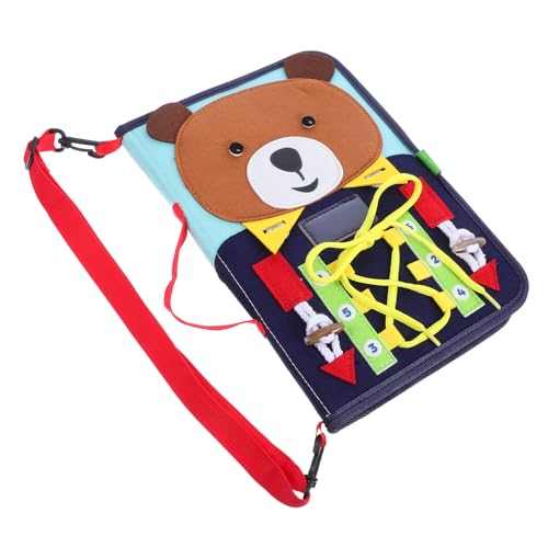 Vaguelly Busy Board Montessori-Spielzeug für Kleinkinder, Busy Book, sensorisches Spielzeug, pädagogische Lernaktivitäten für Mädchen und Jungen, Erlernen der Feinmotorik, Reiseutensilien für von Vaguelly