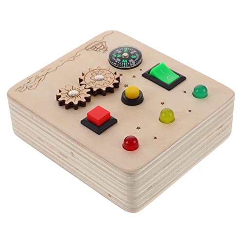 Vaguelly Busy Board für Kleinkinder Interaktives Lernspielzeug aus Holz Sensorisches für Kreative Problemlösungsfähigkeiten und für Farberkennung und Geschicklichkeitsentwicklung Vaguelly Busy Board für Kleinkinder Interaktives Lernspielzeug aus Holz Sensorisches für Kreative Problemlösungsfähigkeiten und für Farberkennung und Geschicklichkeitsentwicklung von Vaguelly