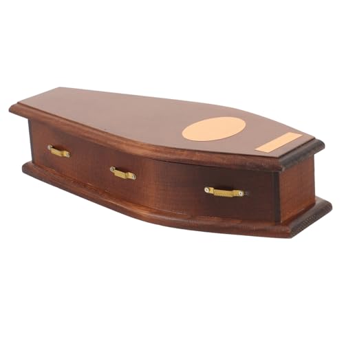 Vaguelly Camper Gebäude Bausatz Puppe khimar Hijab slico ziernieten verkleidung eincremehilfe Mini-Beerdigungssarg Holz Kleiner Sarg Sargverzierung Särge hölzern Light Brown von Vaguelly