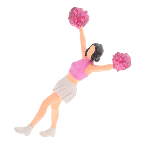 Vaguelly Cheerleading -Modell Figur Puppe Kaninchenhandtücher Cartoon-Lappen kleine Puppe Babymodell für das Training Gelenksimulationsmodell Simulationspuppe Harz von Vaguelly