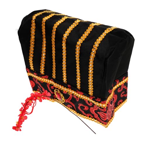 Vaguelly Chinesischer Stil Stoffhut für Cosplay Traditionelles Festival Kopfbedeckung für Erwachsene Lustiger Hut als Dekorations Accessoire für Kulturelle Veranstaltungen und Halloween Vaguelly Chinesischer Stil Stoffhut für Cosplay Traditionelles Festival Kopfbedeckung für Erwachsene Lustiger Hut als Dekorations Accessoire für Kulturelle Veranstaltungen und Halloween von Vaguelly