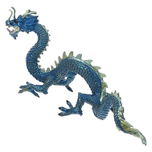 Vaguelly Chinesisches Drachenmodell Drachenspielzeug Feng-Shui-Statuen Spielzeuge Modelle Drachen-Skulptur-Dekor Drachendekoration Ziege schmücken Spielzeugset Dekorationen von Vaguelly
