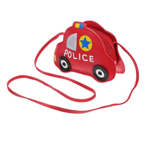 Vaguelly Crossbody Tasche mit Auto Design Leichte Langlebige Umhängetasche in Rot Aufbewahrungstasche für Rollenspiele und Alltag für Mädchen von Vaguelly